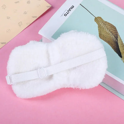 New Kawaii Sanrio Cinnamoroll Plush Eye Mask Anime Cinnamoroll Blackout Eye Mask Lunch Break Sleep Ladies Eye Protection