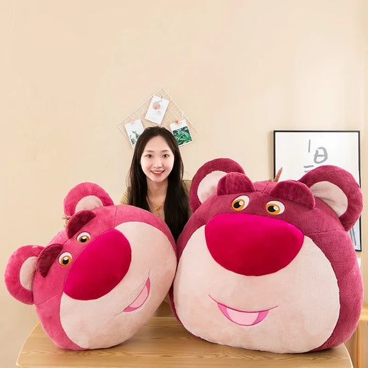 65cm Disney Toy Story 4 Strawberry Bear Cute Girl Heart Bear Backrest Plush Toy Doll Pillow Doll Cushion with Strawberry Flavor