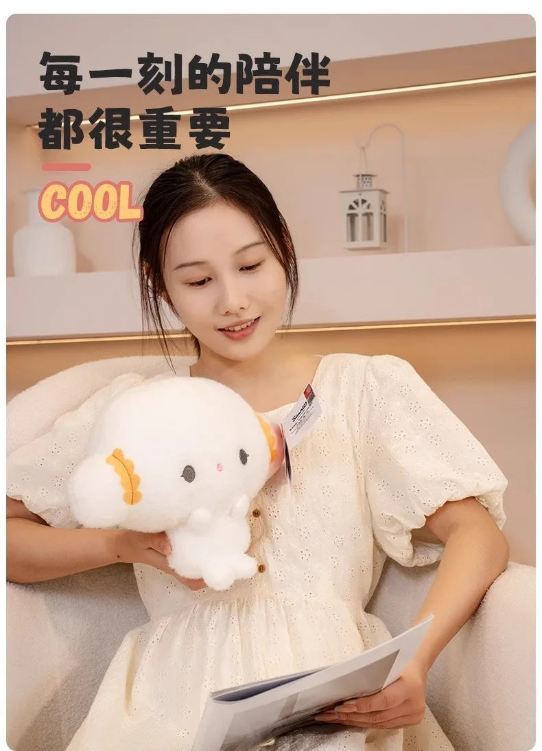 Genuine Sanrio New Kawaii Cute Cogimyun Kogimyun Plush Keychain Stuffed Plush Toy Small Pendant Keyring Birthday Gifts For Girls