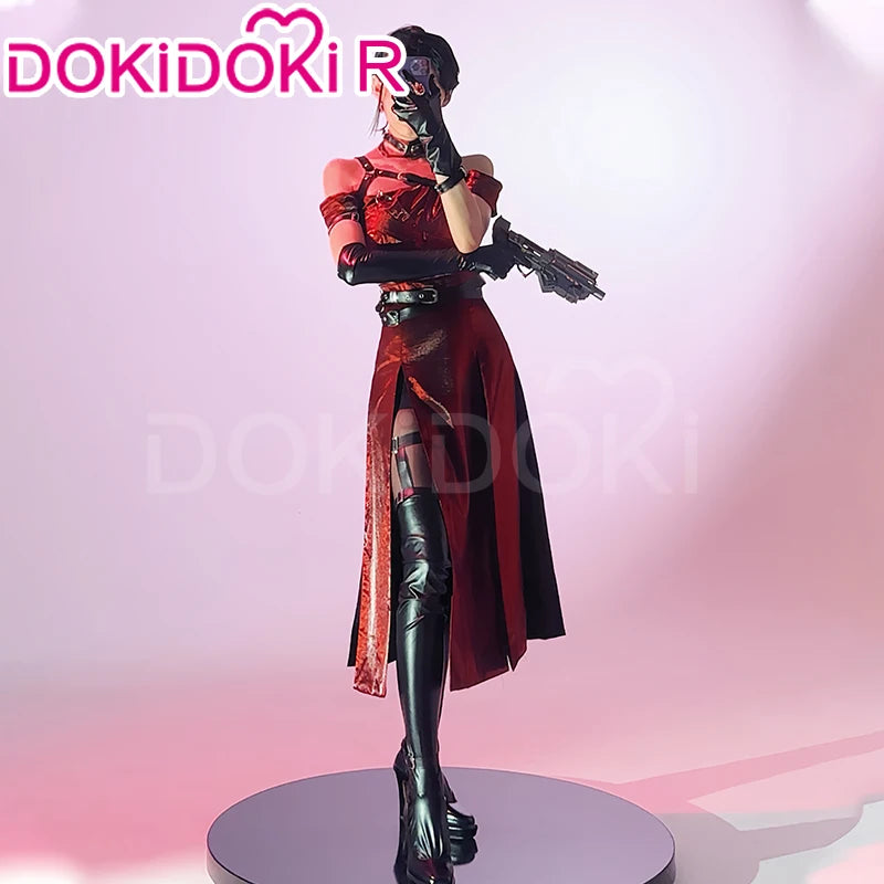 IN STOCK Enchanting Veil Heroine Cosplay Costume Game Love and Deepspace【S-2XL】DokiDoki-R Women Red Dress Shoes Sylus Plus Size