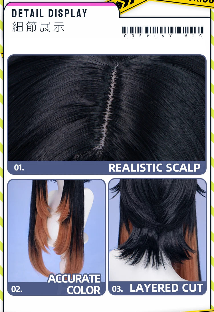 Tamsy Amo Riyo Wig Anime Gachiakuta DokiDoki Men 100cm Long Hair Amo Empool Caines Tamsy Cosplay Heat Resistant Wig Free Cap