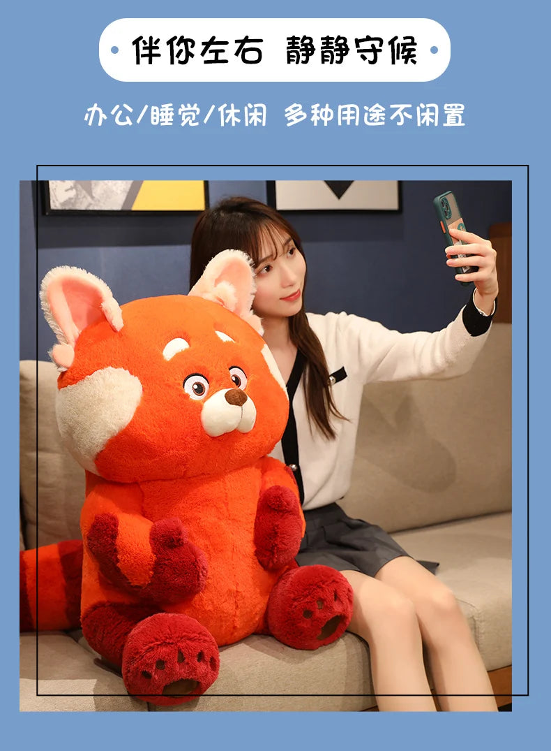 12-70cm Genuine Disney Turnings Red Plush Toys Kawaii Anime Panda Plushies Pillow Stuffed Bear Doll Girl Soft Toy for Kids Gift