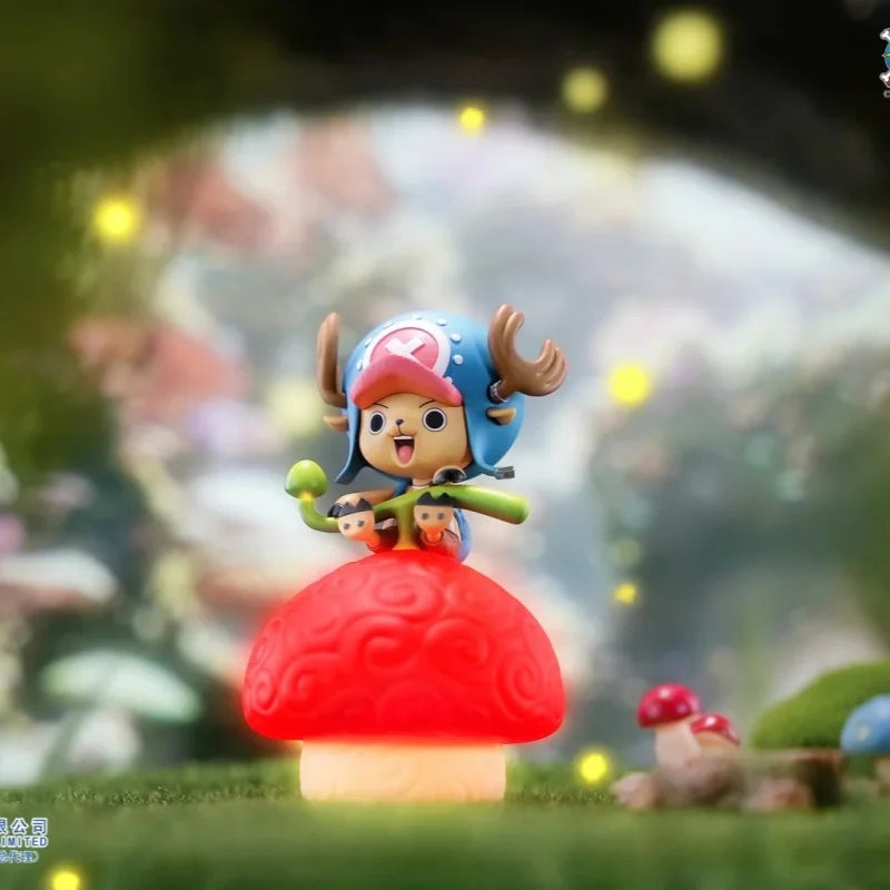 One Piece jimei Devil Fruit Serie Voice-Controlled Night Light Luffy Nico Robin Chopper Portga·D· Ace Anime Figure Desktop Model