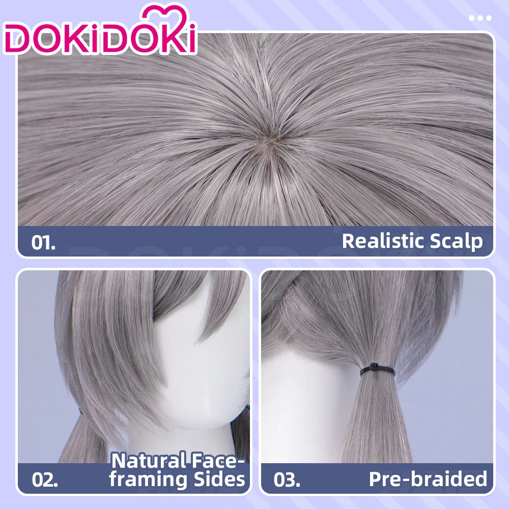 IN STOCK Judyy Hoppss Wig Movie DokiDoki Women Long 90cm Grey Twintails Hair Rabbit Judyy Hoppss Chirstmas Cosplay Free Cap Wig