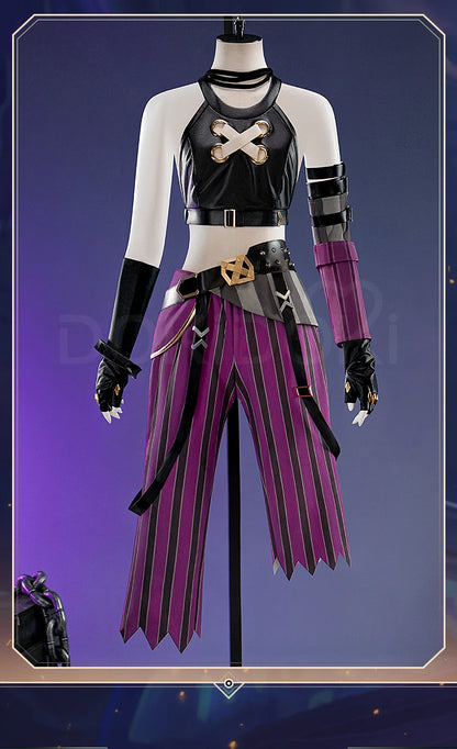 IN STOCK Jinxx Cosplay Costume Game【XS-3XL】DokiDoki-R Women Costume Jinxx Cosplay Plus Size