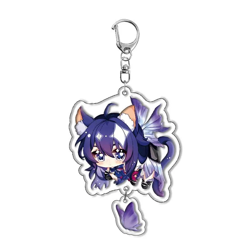 Honkai Star Rail Keychain Himeko March 7th Sampo Koski Blade Cosplay Dan Heng Silver Wolf Key Chain Astral Express Jing Yuan Boy