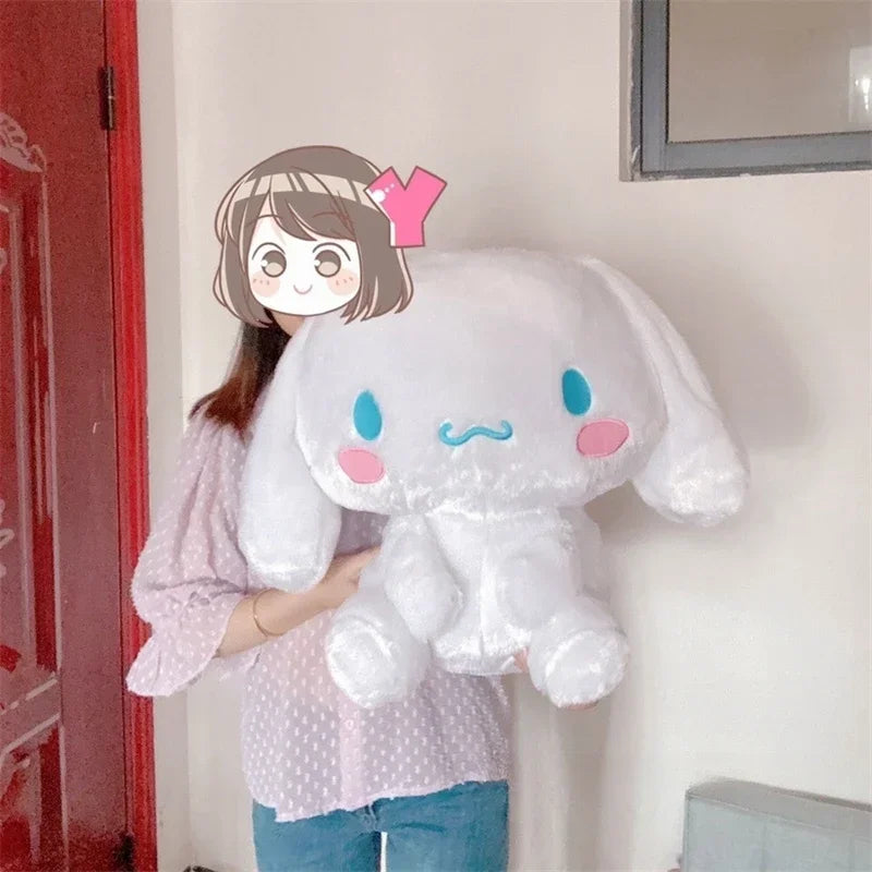 Lovely Cinnamoroll Plush Toy Cartoon Stuffed Anime White Dog Plushies Cuddly Doll Throw Pillow Birthday Gifts Girl