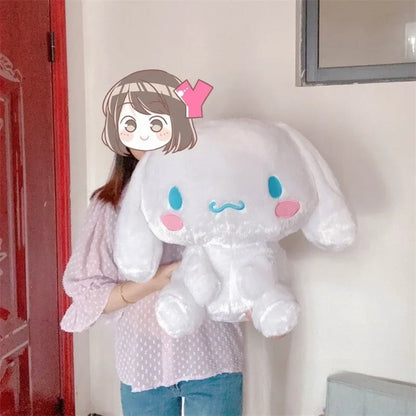 Lovely Cinnamoroll Plush Toy Cartoon Stuffed Anime White Dog Plushies Cuddly Doll Throw Pillow Birthday Gifts Girl