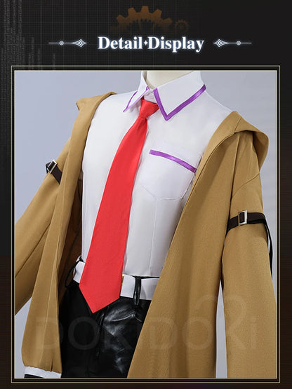 Makise Kurisu Cosplay Costume Game Steins Gate Cosplay【S-2XL】DokiDoki-N Women Uniform Costume Makise Kurisu Cosplay Plus Size