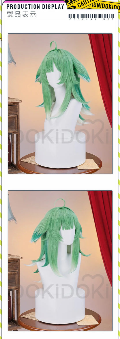 IN STOCK Huohuo Wig Game Honkai: Star Rail DokiDoki Cosplay Wig Women Green Cute Long Hair Honkai Huo Huo Wig Ears Free Wig Cap
