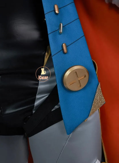 Genshin Impact Ineffa Cosplay Costume Wig Cloak Uniform Outfit Headwear Boom Boom Thunderwave Halloween Party for Women Girls