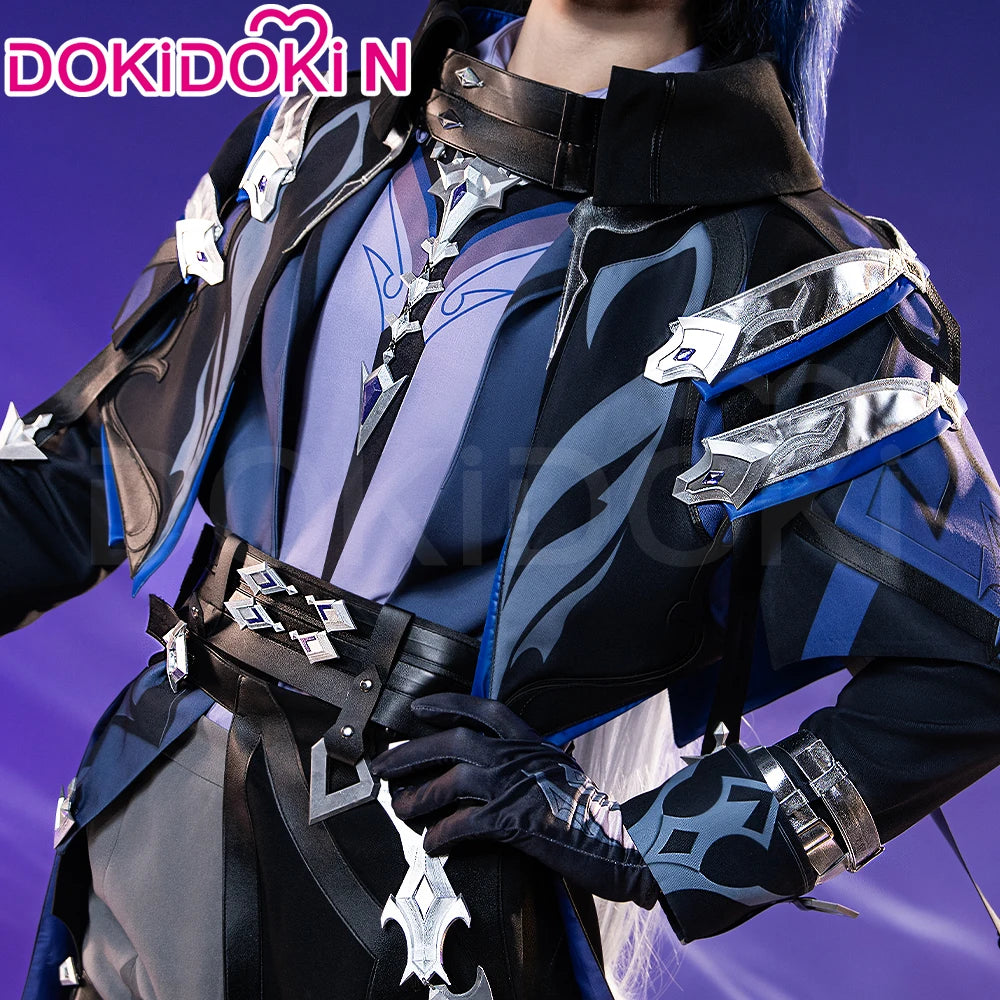 IN STOCK Flins Cosplay Costume Game Genshin Impact【S-3XL】DokiDoki-N Kyrll Chudomirovich Flins Men Halloween Costume Plus Size