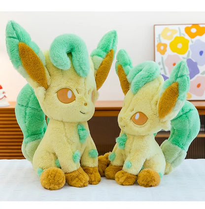 45/55/65CM Big Size Pokemon Leafeon Plushies Kawaii Cartoon Anime Doll Comfortable Soft Doll Children's Ornament Toy Gifts
