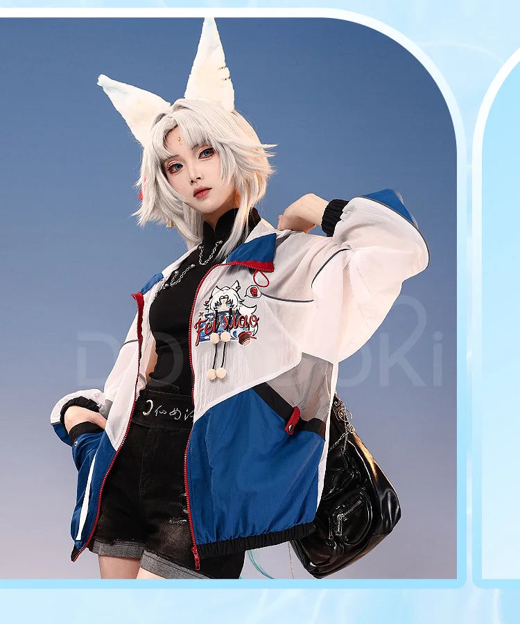 Aventurine Blade Robin Firefly Sparkle Feixiao Doujin Cosplay Costume Game Honkai: Star Rail DokiDoki-SR HSR Sunscreen Jacket