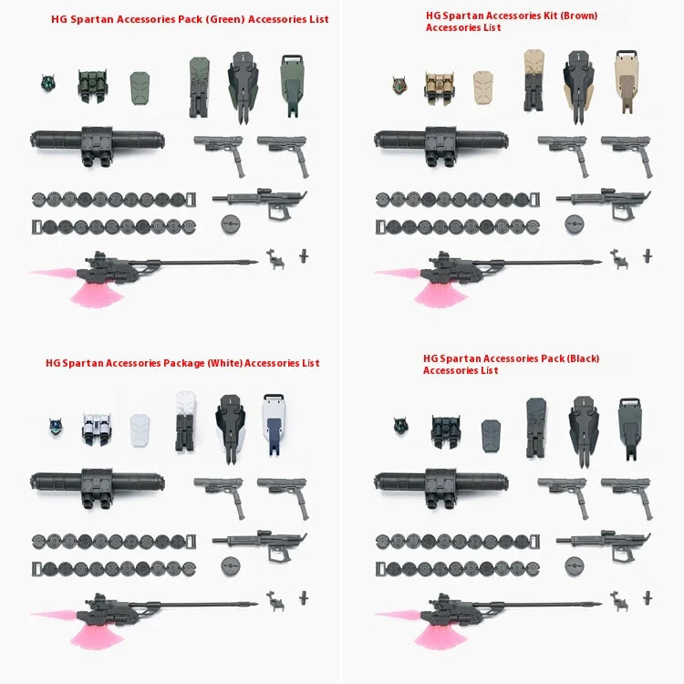 In Stock EW Model GM Spartan Accessories Package HG 1/144 RGM-79S General Package Assembly Model Kit Change Parts Action Figure