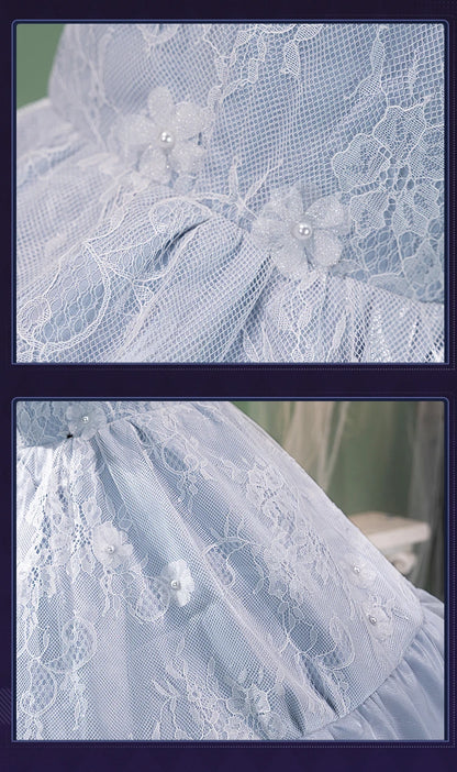 Midnight Bloom Hunter MC Cosplay Game Love and Deepspace DokiDoki-R Women Blue Dress Qinche Sylus Cosplay