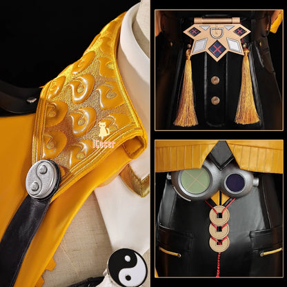 iCoser Yixuan Cosplay Costume Wig Zenless Zone Zero Uniform Headwear Yunkui Summit Halloween Party for Women Girls Festival Prop