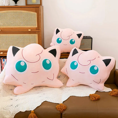 40/75cm Jigglypuff Pillow Pokemon Plush Toys Anime Doll Cartoon Cushion Large Pokémon Plushie Kawaii Stuffed Gift for Kids Xmas