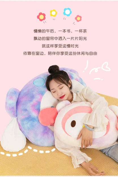 New Sanrio Plush Kuromi Plush Toys Kawaii Cute Cartoon Plush Toys Lovely Anime Pillow Stuffed Doll Kids Girl Toy Birthday Gift