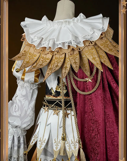 Identity V Hullabaloo Mike Morton Brightest Star Cosplay Costume Wig Uniform Hat Props Halloween Party for Women Men Carnival