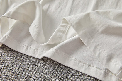 Summer New American Retro Short-sleeved O-neck Letter Printed T-shirt Men's Fashion Simple 100% Cotton Washed Casual Sport Tops