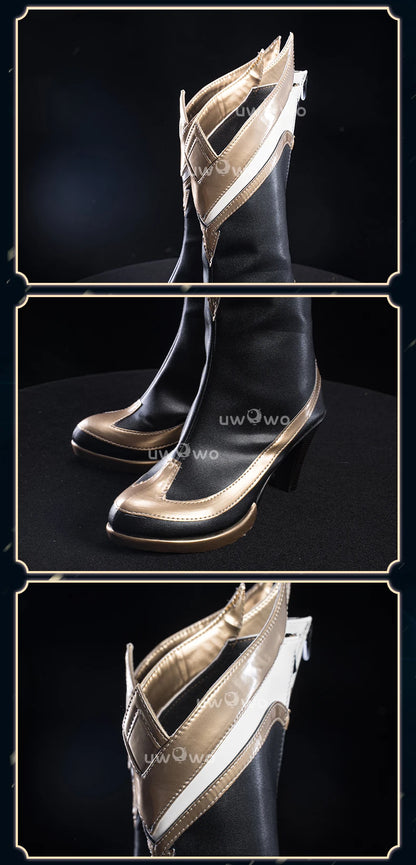UWOWOW Ahri Shoes Game League of Legends/LOL: Risen Legend Ahri Cosplay Shoes Size 35-42 High Tube