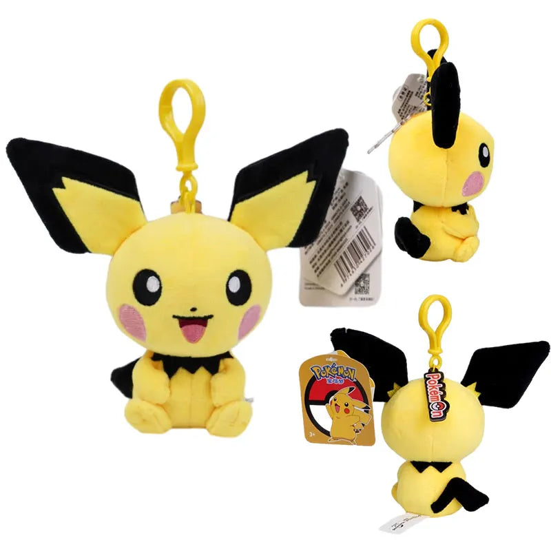 Pokemon Pikachu Mew Squirtle Charmander Kawaii Plush Toy Pendant School Bag Backpack Pendant Key Ring Small Doll Birthday Gift