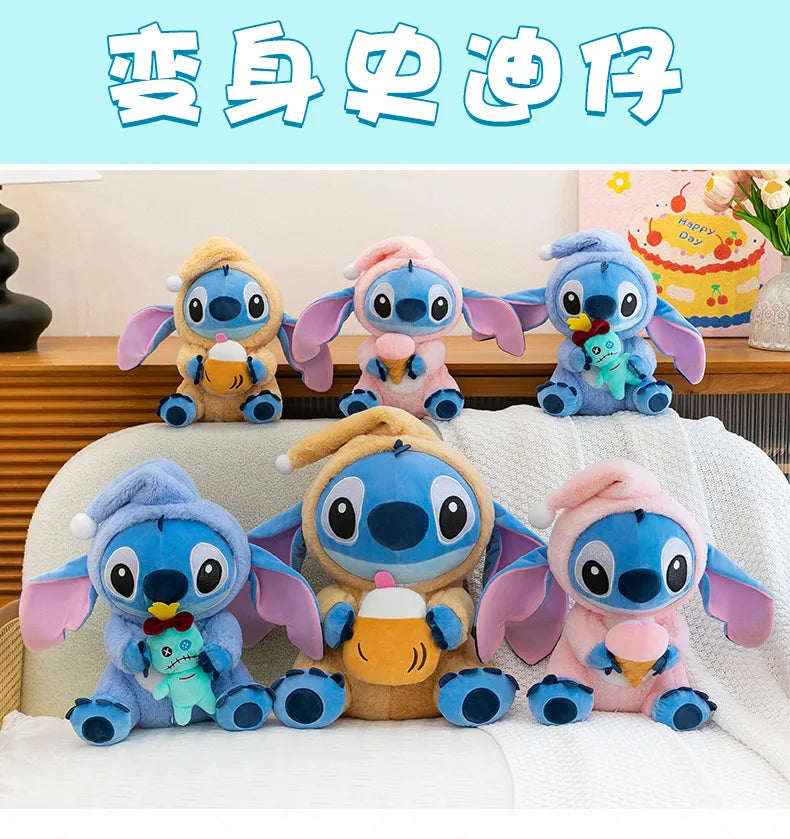 80cm Super Big Size Stitch Disney Anime Plush Stuffed Doll Lilo & Stitch Plushies Room Decorates Children's Pillow Holiday Gifts