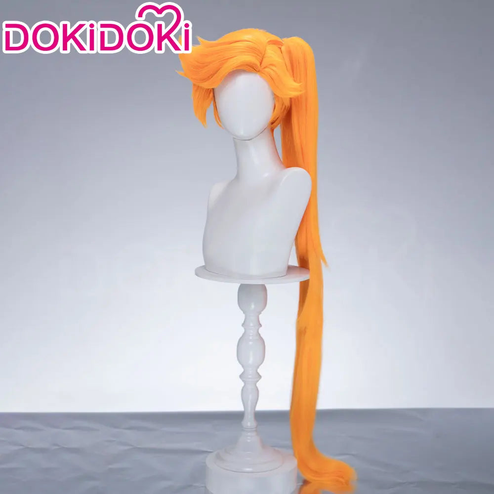 Alice Auriana Wig Anime LoliRock Cosplay Wig DokiDoki Women Pink Orange Long 100cm Curly Alice Cosplay Hair Free Wig Cap