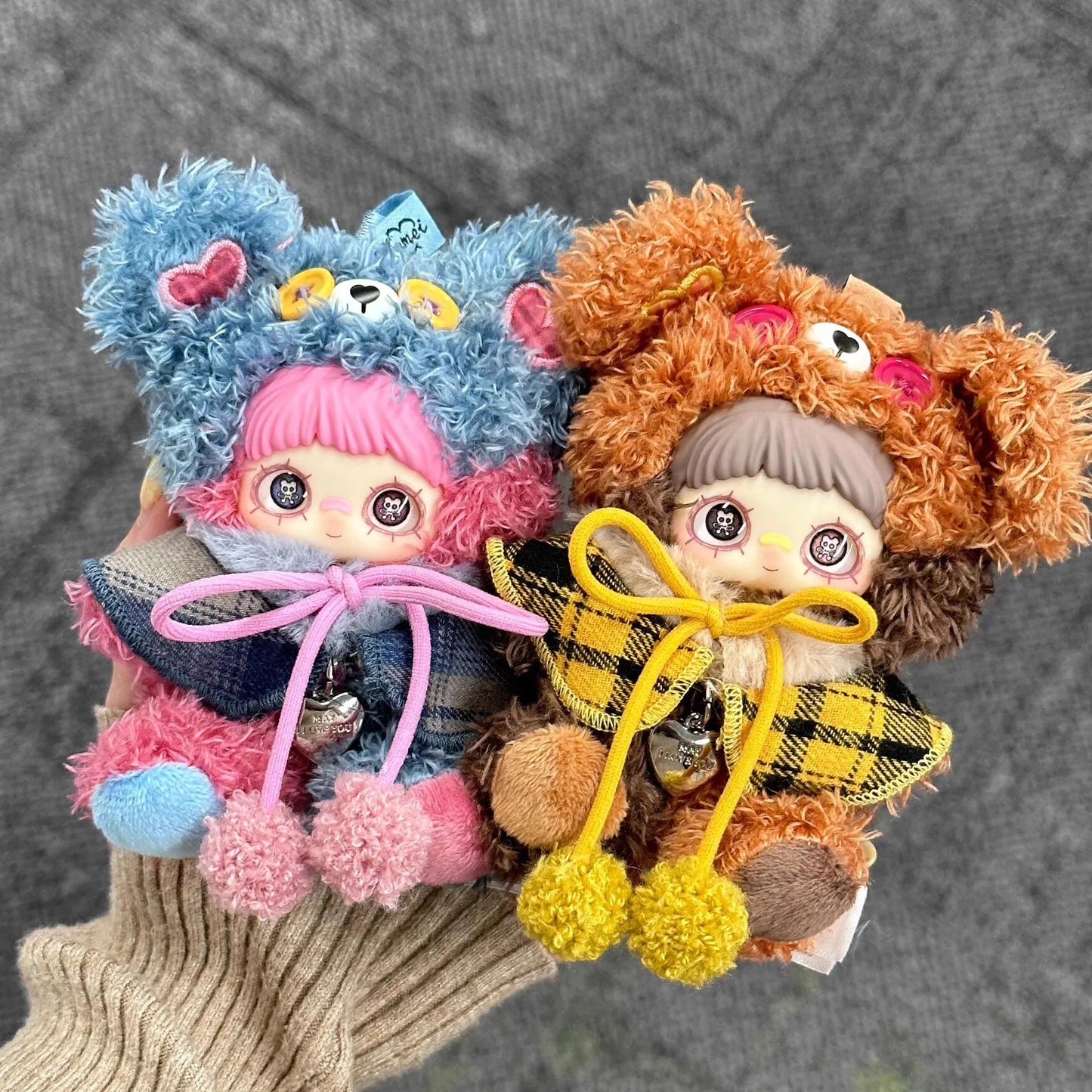 Maymei Tiny Bear Cookie Series Plush Blind Box Keychain Doll Backpack Pendant Desktop Ornament Decoration Figure Model Girl Gift