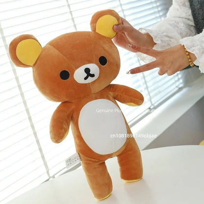 35/45/75cm Big Size Rilakkuma Kawaii Anime Plush Stuffed Doll Room Decorated Plushies Pajamas Bear Pillow Ornaments Holiday Gift