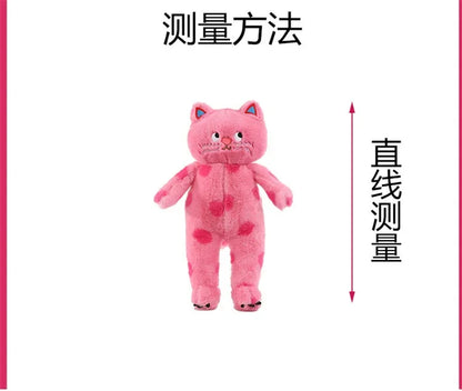Cute Polka Dot Cat Plushie Doll Internet Famous Plush Toy Cat Doll Pillow Cushion for Girls Sleeping Gift Charming Skin-Friendly