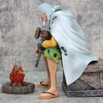 15cm Anime One Piece Silvers Rayleigh Action Figures Pvc Model Statue Room Collection Decoration Ornament Toys Birthday Gifs