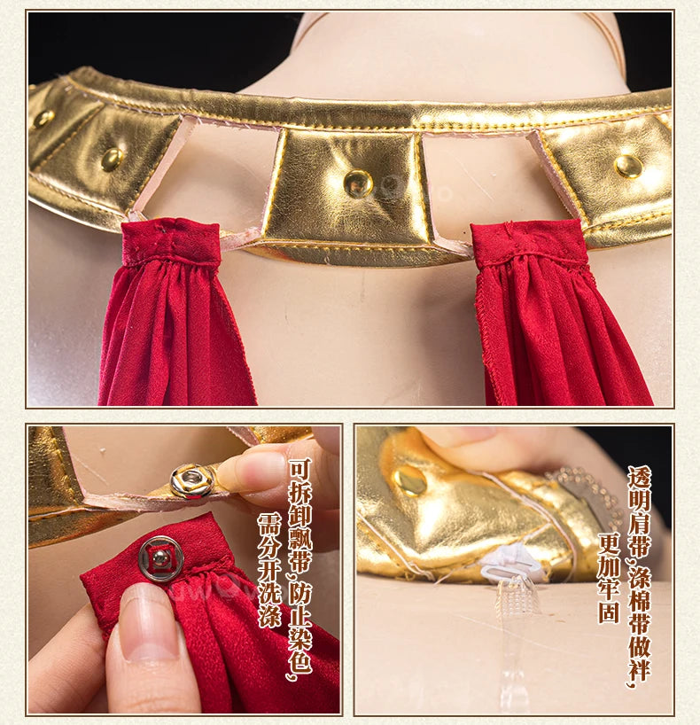 IN STOCK UWOWO Neroo Cosplay Game Fatee/Grandd Order Neroo Claudius/Red Saberr Heroic Spirit Formal Dress Gown Cosplay Costume