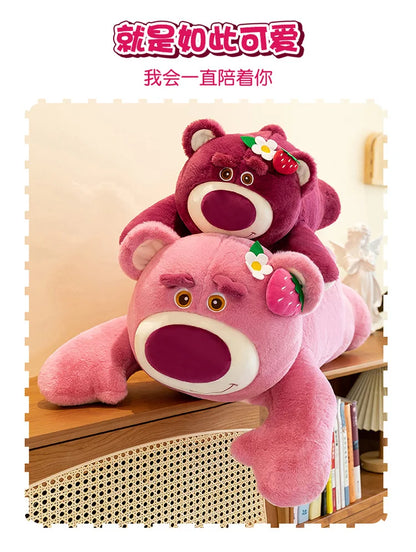 50/60/80CM Big Size Disney Lotso Kawaii Anime Plush Stuffed Doll Cartoon Room Decoration Plush Pillow Children's Holiday Gifts