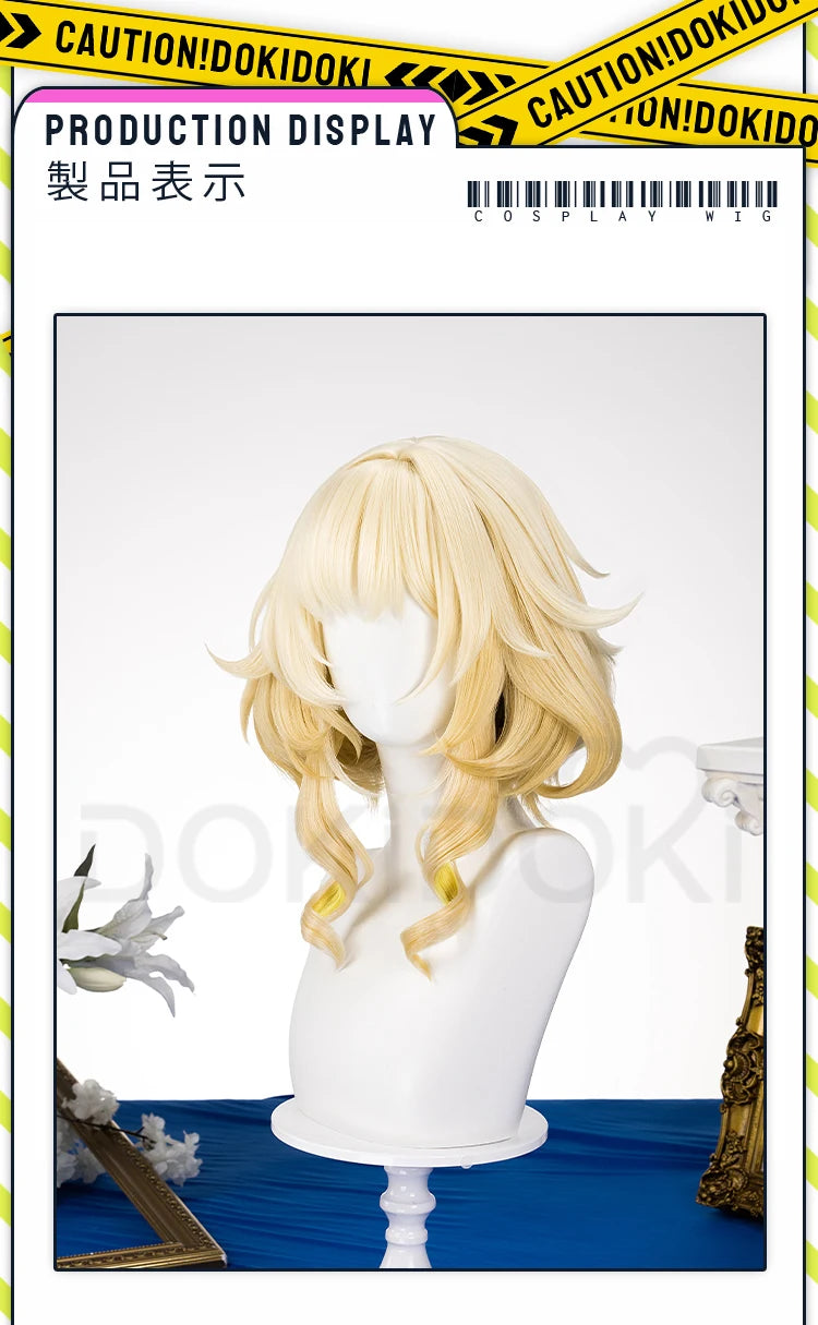 IN STOCK Aglaea Cosplay Costume Game Honkai: Star Rail DokiDoki-SR HSR Women Golden Gorgeous Dress Aglaea Halloween Wig