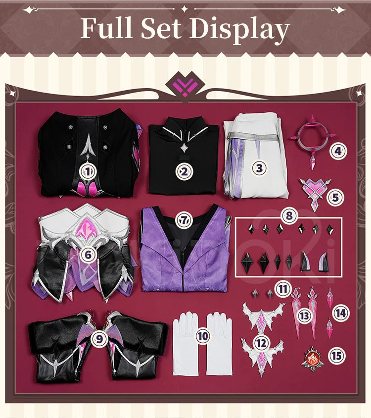 【First Batch in Dec.】Durin Cosplay Costume Genshin Impact【S-3XL】DokiDoki-R Nod-Krai Men Dragon Costume Tail Wings Plus Size