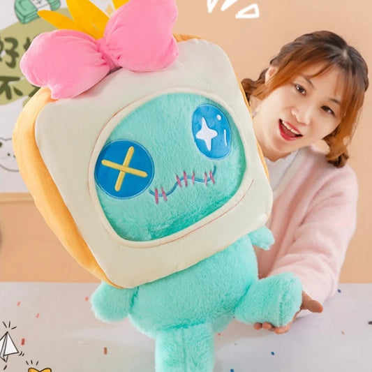 30/60cm Bread Scrump Disney Lilo and Stitch Plush Toys Kawaii Cartoon Stich Pillow Stuffed Doll Plushie Kids Birthday Xmas Gifts