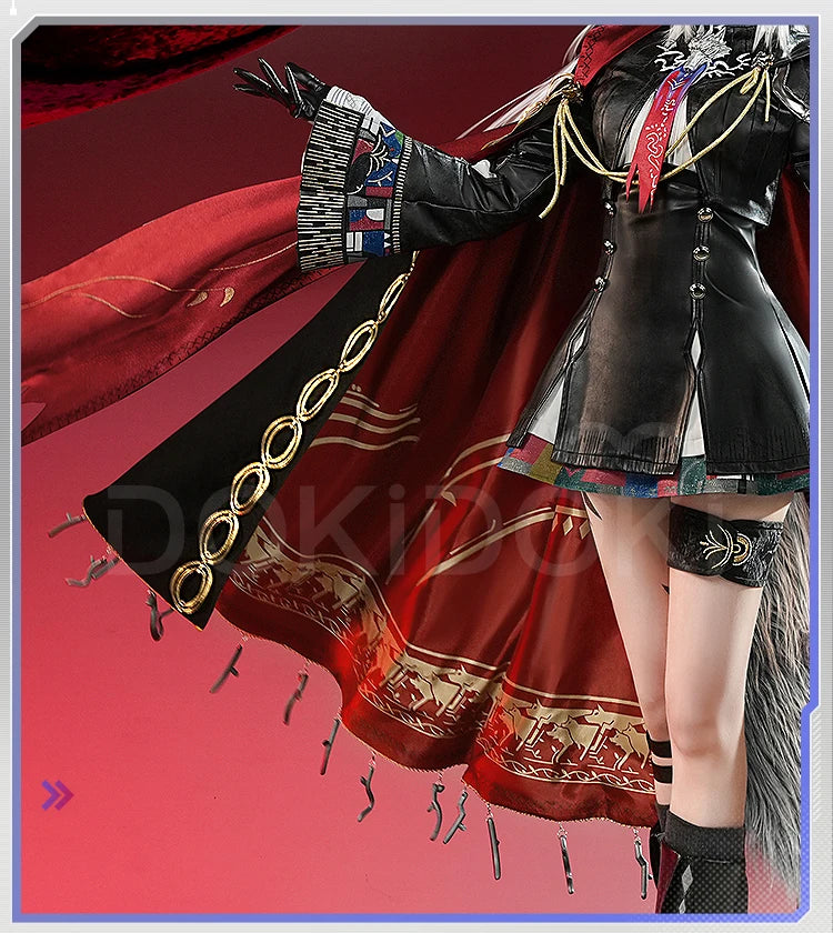 Lappland Saluzzo Cosplay Costume Game Arknights DokiDoki-SR Lappland Cosplay Wig Ears Women Halloween Costume Wig