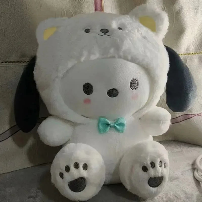 2026 20CM Sanrio Plushies Set - Hello Kitty Cinnamonroll Kuromi Pochacco Stuffed Doll Cute Children's Birthday Gift Toys