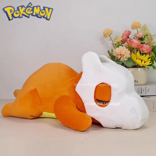 50cm Big Size Sleeping Cubone Anime Plush Stuffed Doll Pokemon Pillow Kawaii Room Decoration Plushies Ornaments Children's Gifts