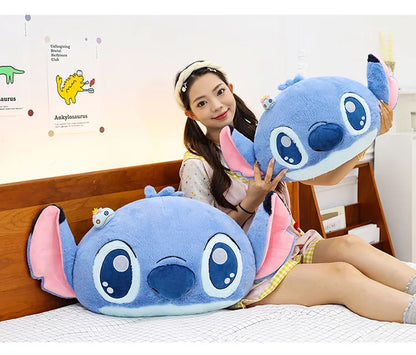 40x80cm Big Size Stitch Disney Anime Plush Stuffed Doll Cartoon Room Decoration Plush Pillow Children's Holiday Gift