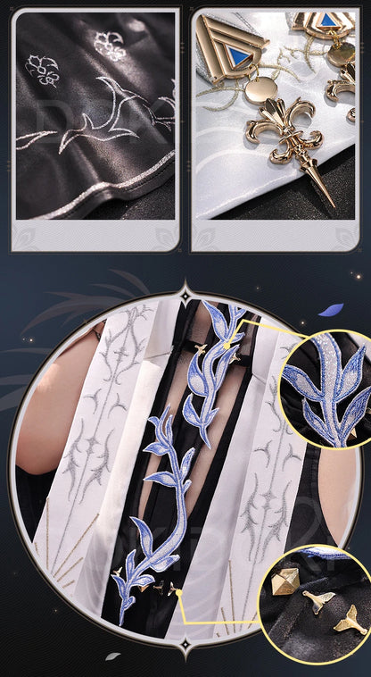 Cartethyia Cosplay Costume Game Wuthering Waves DokiDoki-SR Women Dress Cantarella Halloween Cosplay Wig