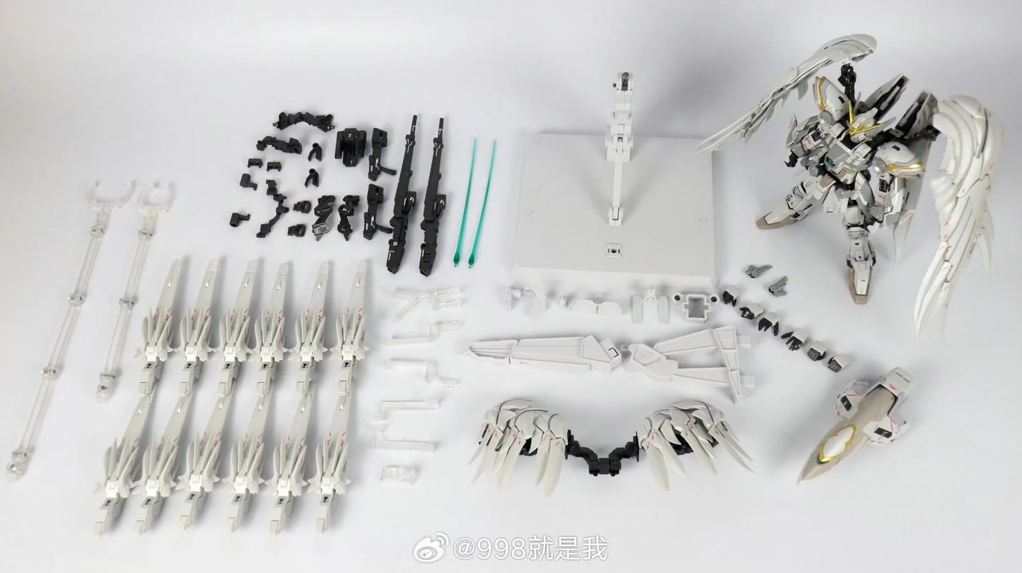 In Stock DABAN 8827 Alloy Skeleton MG 1/100 Snow White Prelude Fix Ver Assembly Model Kit XXXG-00YSW Action Figure Model Toy