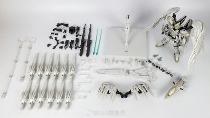 In Stock DABAN 8827 Snow White MG 1/100 XXXG-00YSW Assembly Model Kit Alloy Skeleton Prelude Fix Ver Action Figure Model Toy
