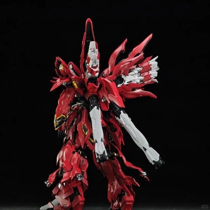 In Stock Comet Model 1/100 Mg The Red/White Comet Msn-06s Sinanju Gk Sytle Assembly Model Kit Plastic Model Action Figure Toy