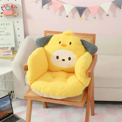 Sanrio Comfortable Seat Cushion For Chair Kuromi My Mleody Hello Kitty Back Cushion Stuffed Anime Sitting Cushion Gifts Girl