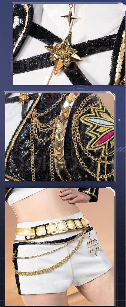 【Last Batch】IN STOCK Rumii Miraa Zoeyy Cosplay Costume【S-3XL】DokiDoki-SR Women Golden Costume Rumii Cosplay Suit Plus Size