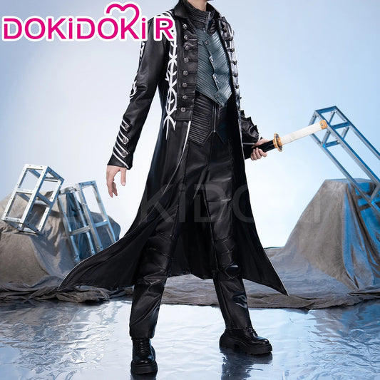 Vergil Cosplay Cotsume Game Cosplay【S-3XL】DokiDoki-R Vergil Nelo Angel Cosplay Slayer Men Halloween Costume Plus size