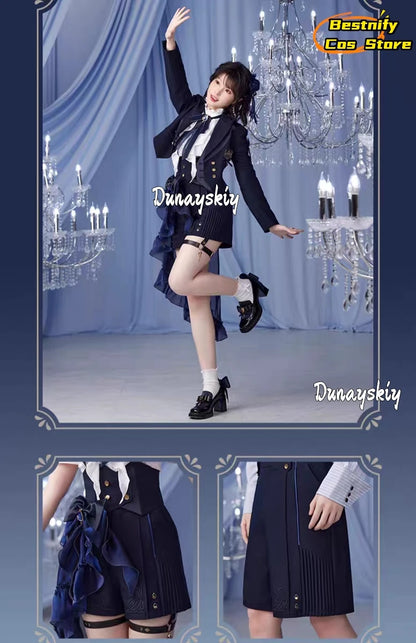 Genshin Impact Furina Cosplay Costume XS-XL Polyester Set